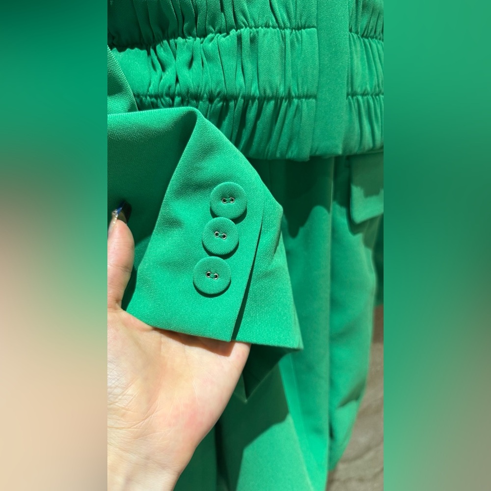 Rachel Gilbert Santiago Jacket Dress in Green - Picture 13 of 16